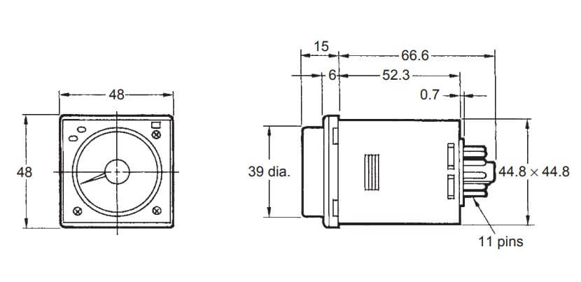 H3CR-A 11 Pinli Zaman Rölesi 100-240VAC/100-125VDC