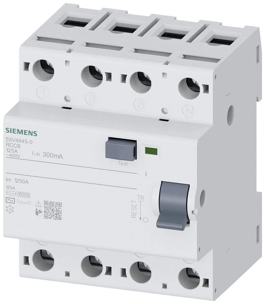 SIEMENS 5SV4645-0 KAÇAK AKIM KORUMA RÖLESİ