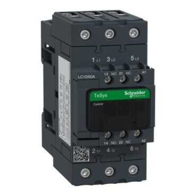LC1D50AB7 - Tesys 50A 22kW 24V 1NA+1NK AC Kontaktör